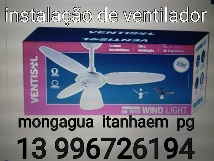 Ventilador de teto instalação mongagua