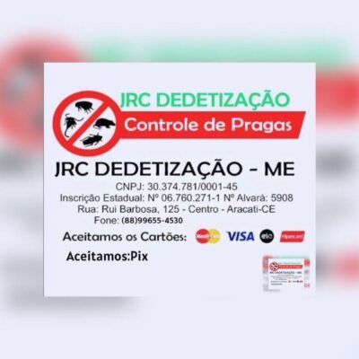 Aracati CE Dedetização jrcdedetizacao