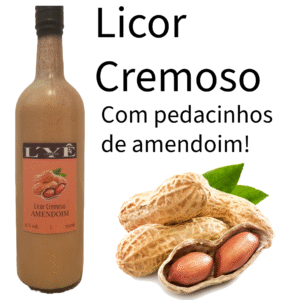 Licor Amendoim Cremoso com pedacinhos de amendoim - Lyê Bebidas