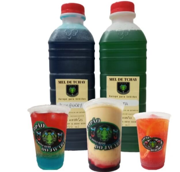 Xarope Mel Tchay para copão gin soda italiana 1 litro