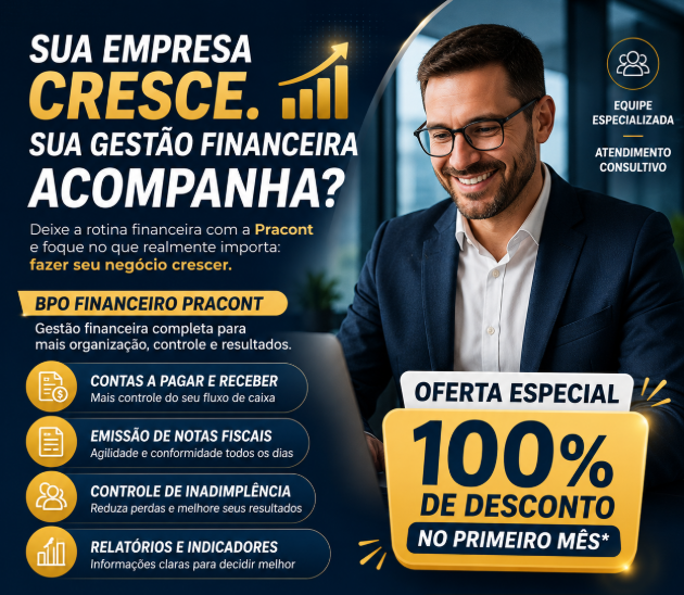 BPO Financeiro com 1° mês grátis