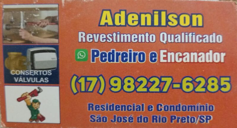 Encanador - Pedreiro - Pintor