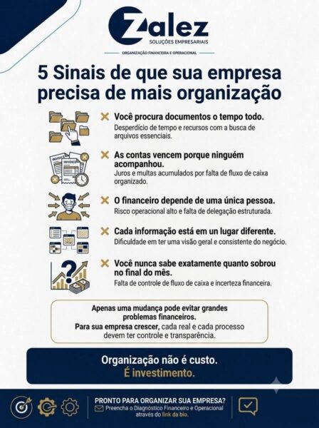 ORGANIZAÇÃO FINANCEIRA PARA PEQUENAS EMPRESAS (BPO Financeiro)