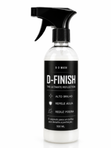 D-FINISH - Resina Líquida Automotiva (Cera Líquida) Alto Brilho - Reduz Poeira - Brilho Espelhado