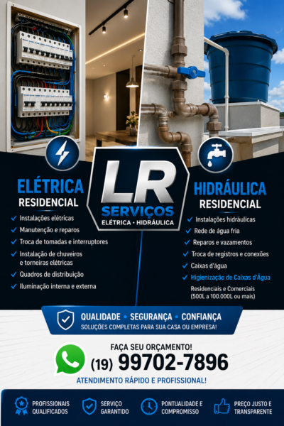 LR SERVIÇOS ELÉTRICA E HIDRÁULICA