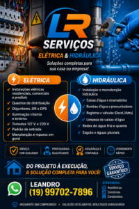 LR SERVIÇOS ELÉTRICA E HIDRÁULICA