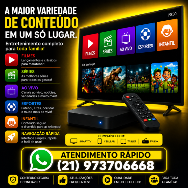 Sua Smart TV com Muito Mais Entretenimento