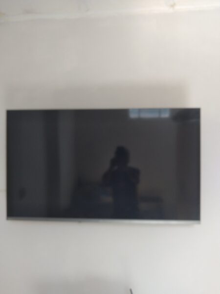 Instalador de televisão no suporte na parede ou painel