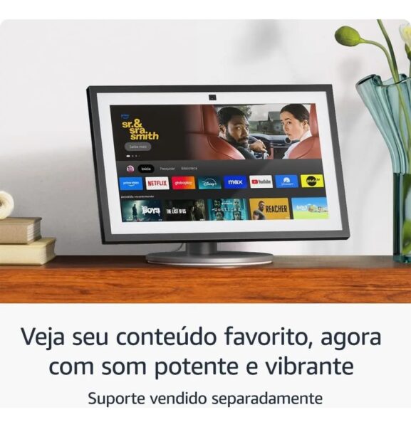 Echo Show 15 Amazon Smart Display Full Hd 15,6'' Com Alexa Cor Preta-Pegar Ingá/Niterói/RJ