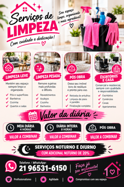 LIMPEZA LEVE E PESADA