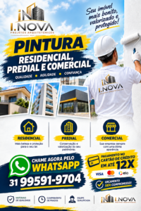 Pintura Residencial, Predial e Comercial em BH - Pague em até 12x