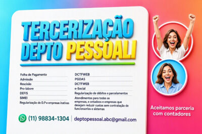 TERCEIRIZAÇÃO DEPARTAMENTO PESSOAL - TOTAL