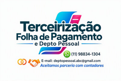 TERCEIRIZAÇÃO FOLHA DE PAGAMENTO E DEPTO PESSOAL