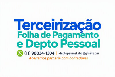 TERCEIRIZAÇÃO DEPARTAMENTO PESSOAL - TOTAL