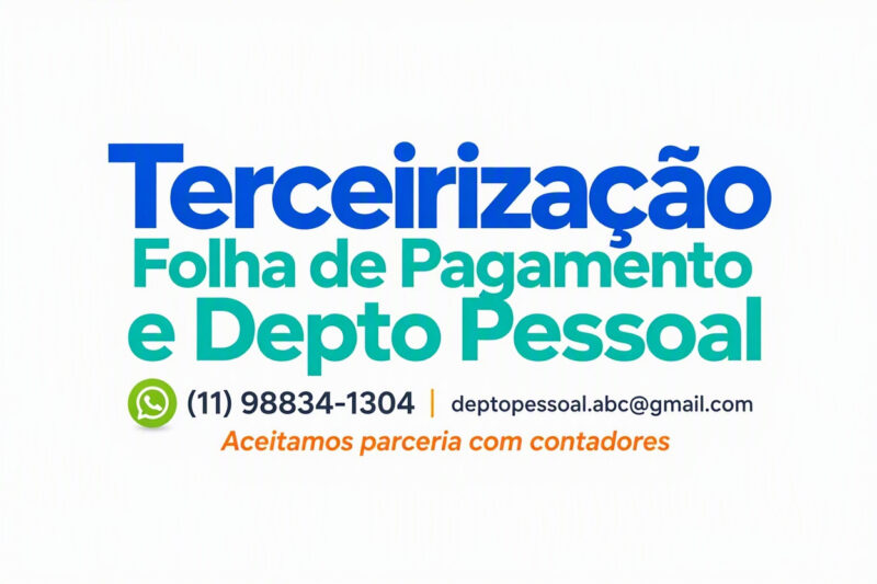 TERCEIRIZAÇÃO DEPARTAMENTO PESSOAL - TOTAL