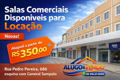 Ponto Comercial de 40m² no Centro de Fortaleza – Esquina da Rua Pedro Pereira com Rua General Sampaio, Edifício Tropical