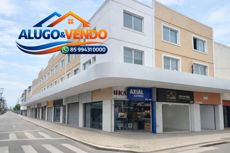 Ponto Comercial de 40m² no Centro de Fortaleza – Esquina da Rua Pedro Pereira com Rua General Sampaio, Edifício Tropical